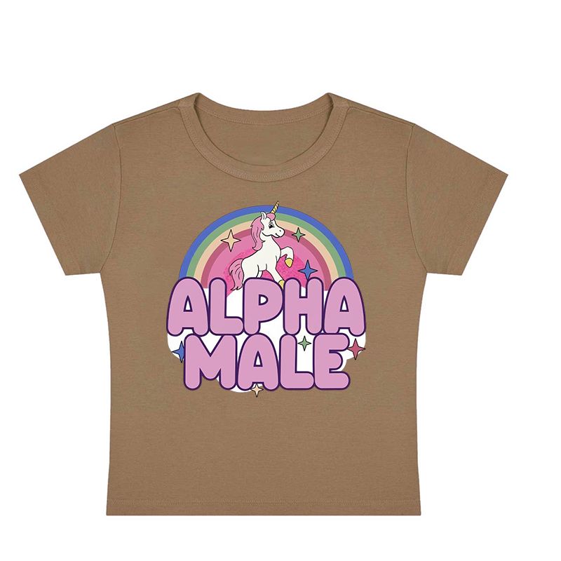 Alpha Male Y2K Baby Tee
