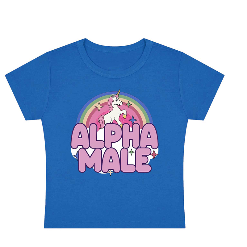 Alpha Male Y2K Baby Tee
