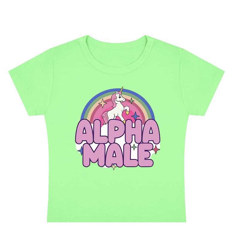 Alpha Male Y2K Baby Tee