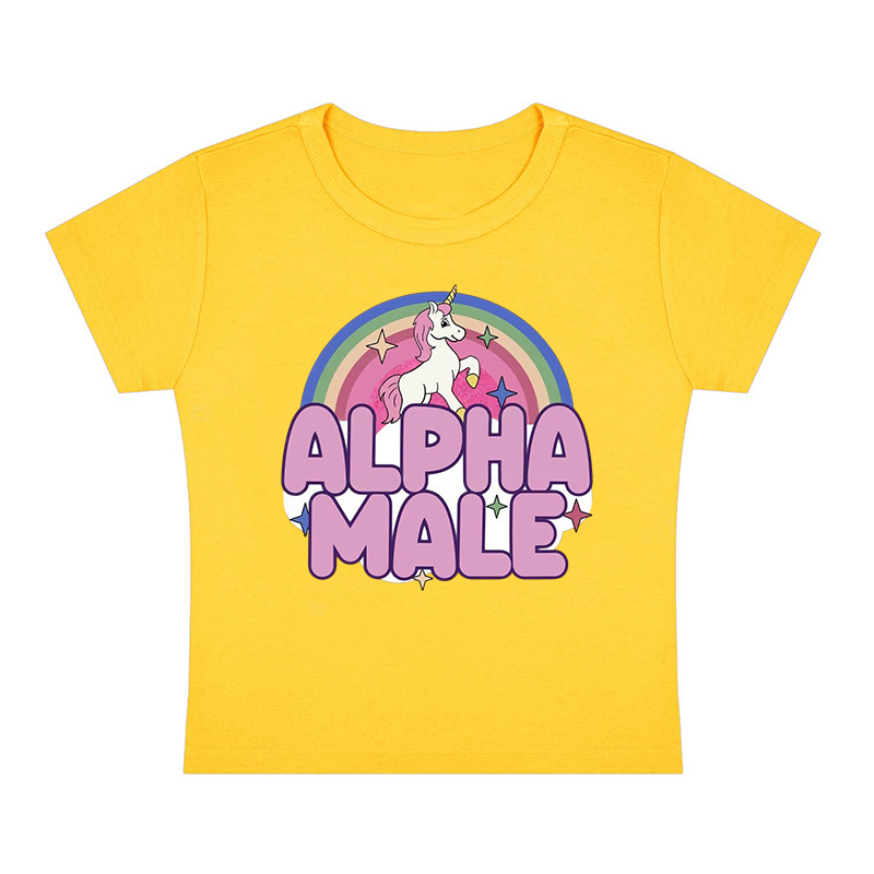 Alpha Male Y2K Baby Tee