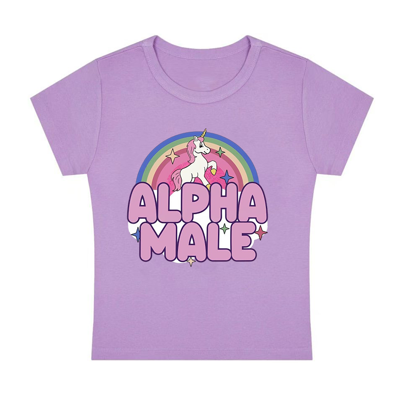 Alpha Male Y2K Baby Tee