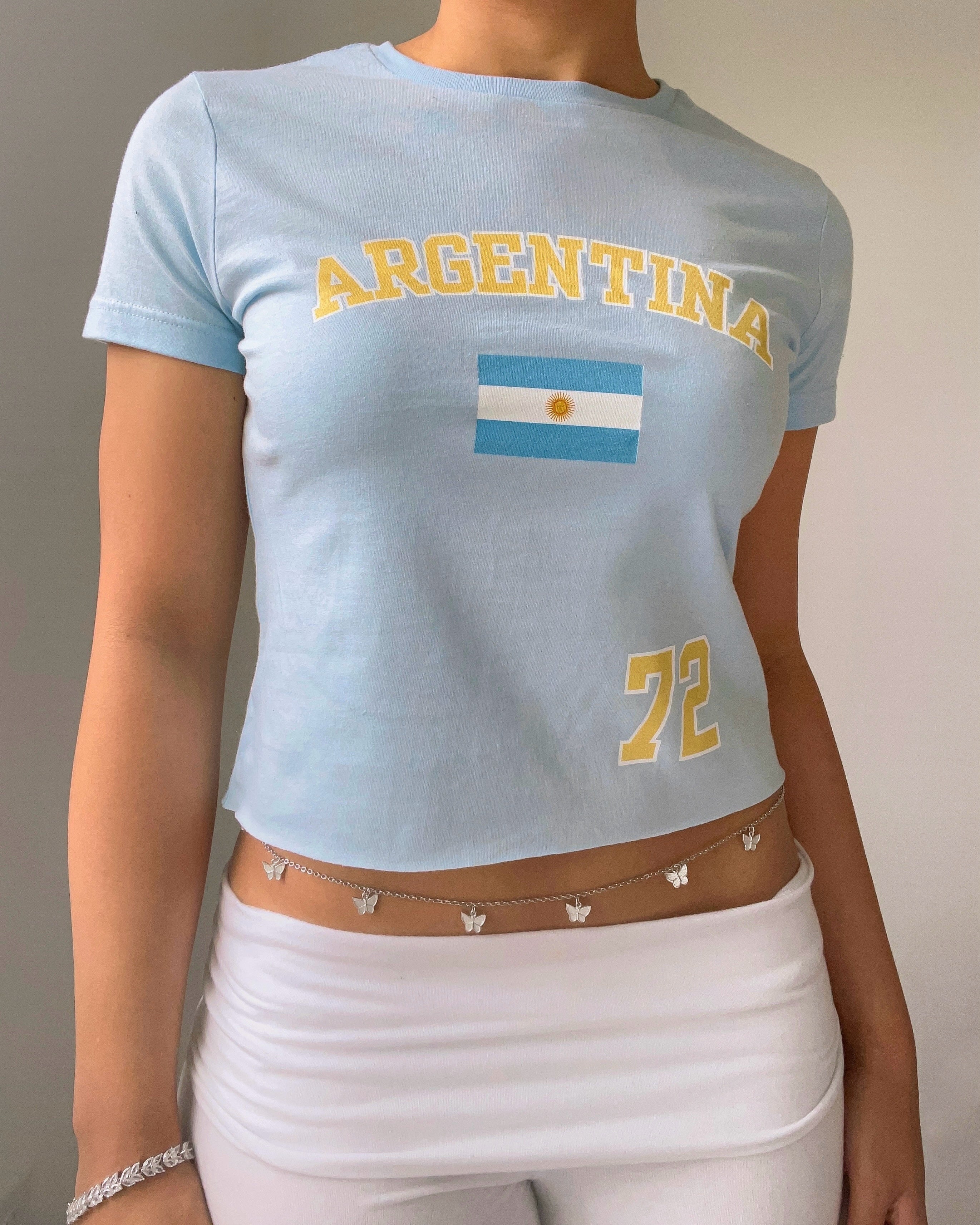 Argentina baby tee (full length)