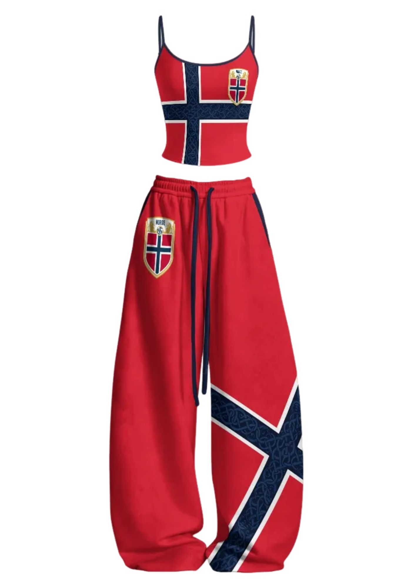 [Copy]Colombia Tight Casual Camisole Tops & Elasticated Trousers Two-Piece Set