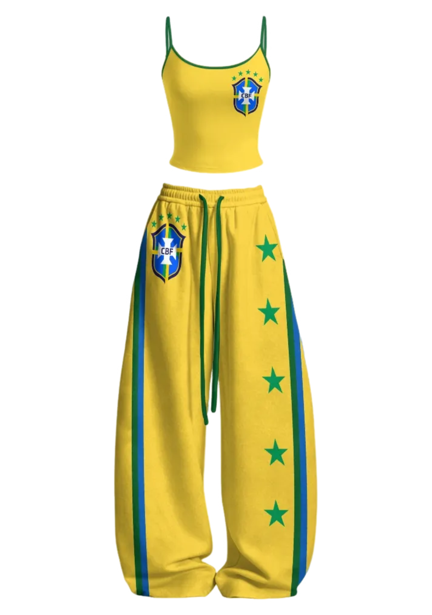 [Copy]Colombia Tight Casual Camisole Tops & Elasticated Trousers Two-Piece Set