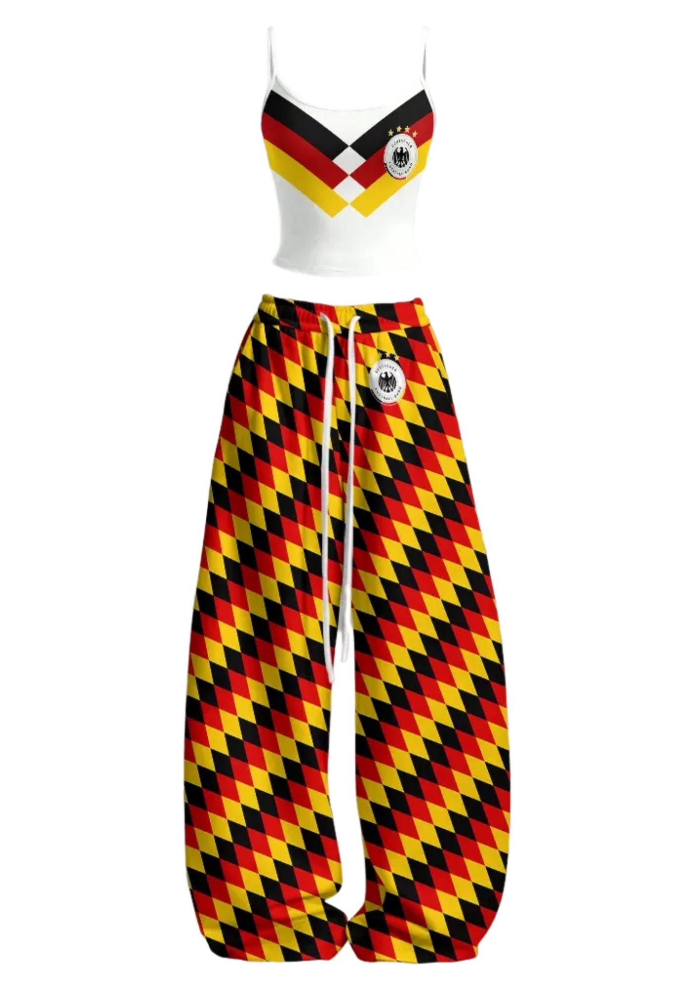 [Copy][Copy][Copy][Copy]Colombia Tight Casual Camisole Tops & Elasticated Trousers Two-Piece Set