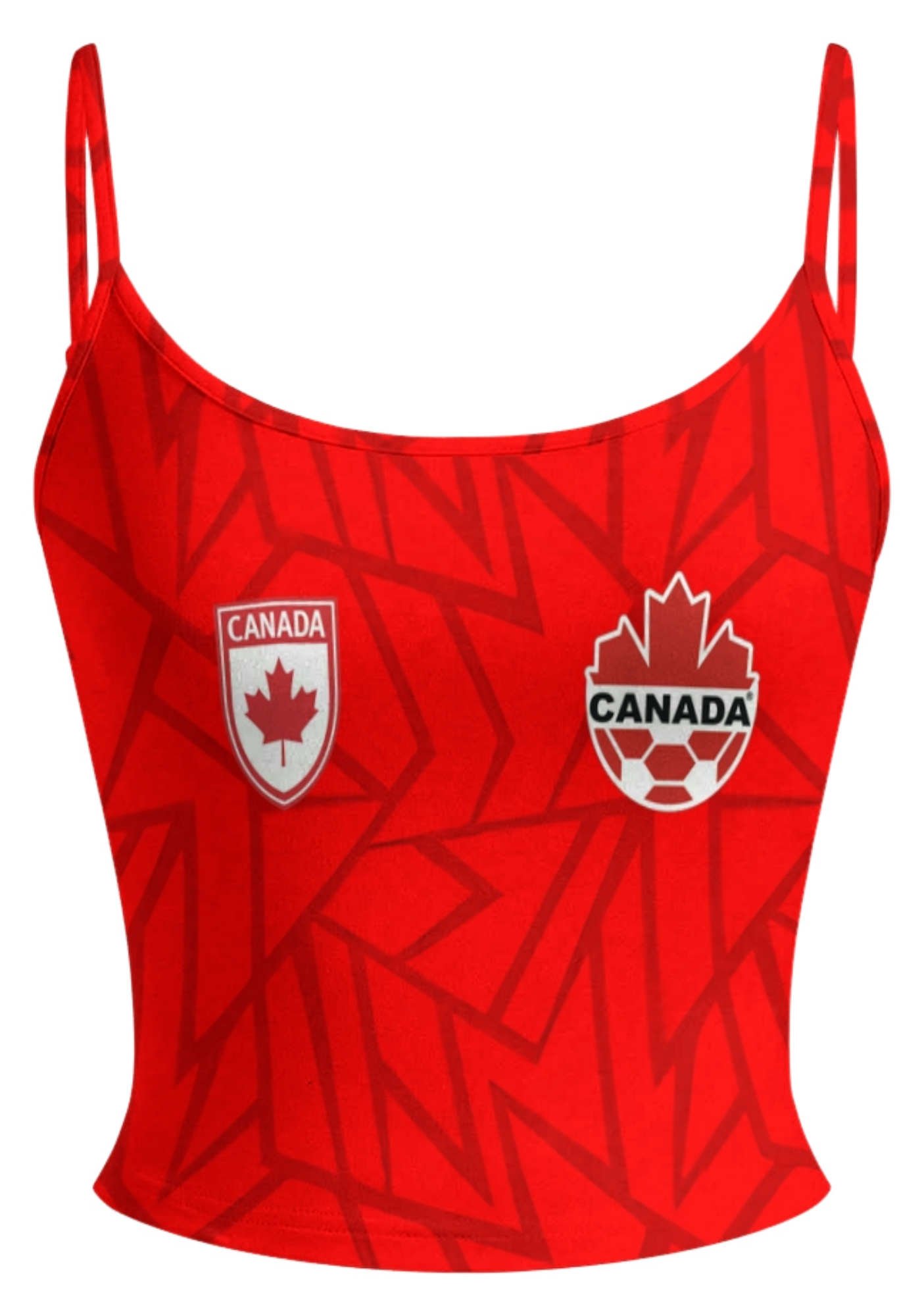 Canada Geometric Maple Leaf Tops & Elasticated Trousers Two-Piece Set
