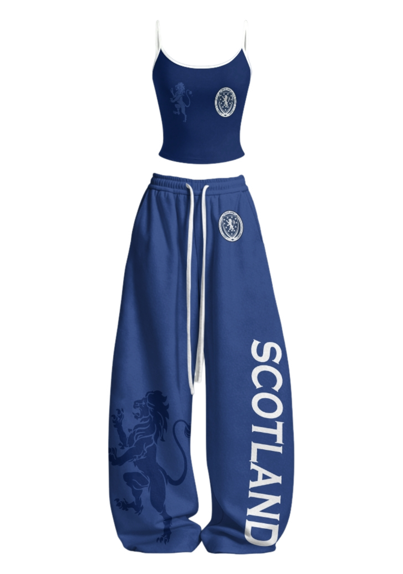 Scotland Rampant Lion Tops & Elasticated Trousers Two-Piece Set