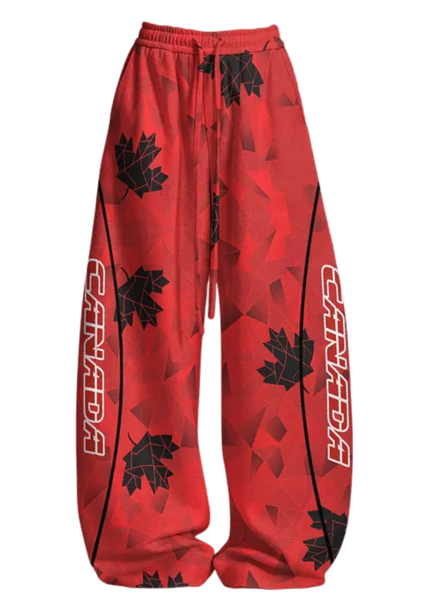 Canada Maple Leaf Tops & Elasticated Trousers Two-Piece Set