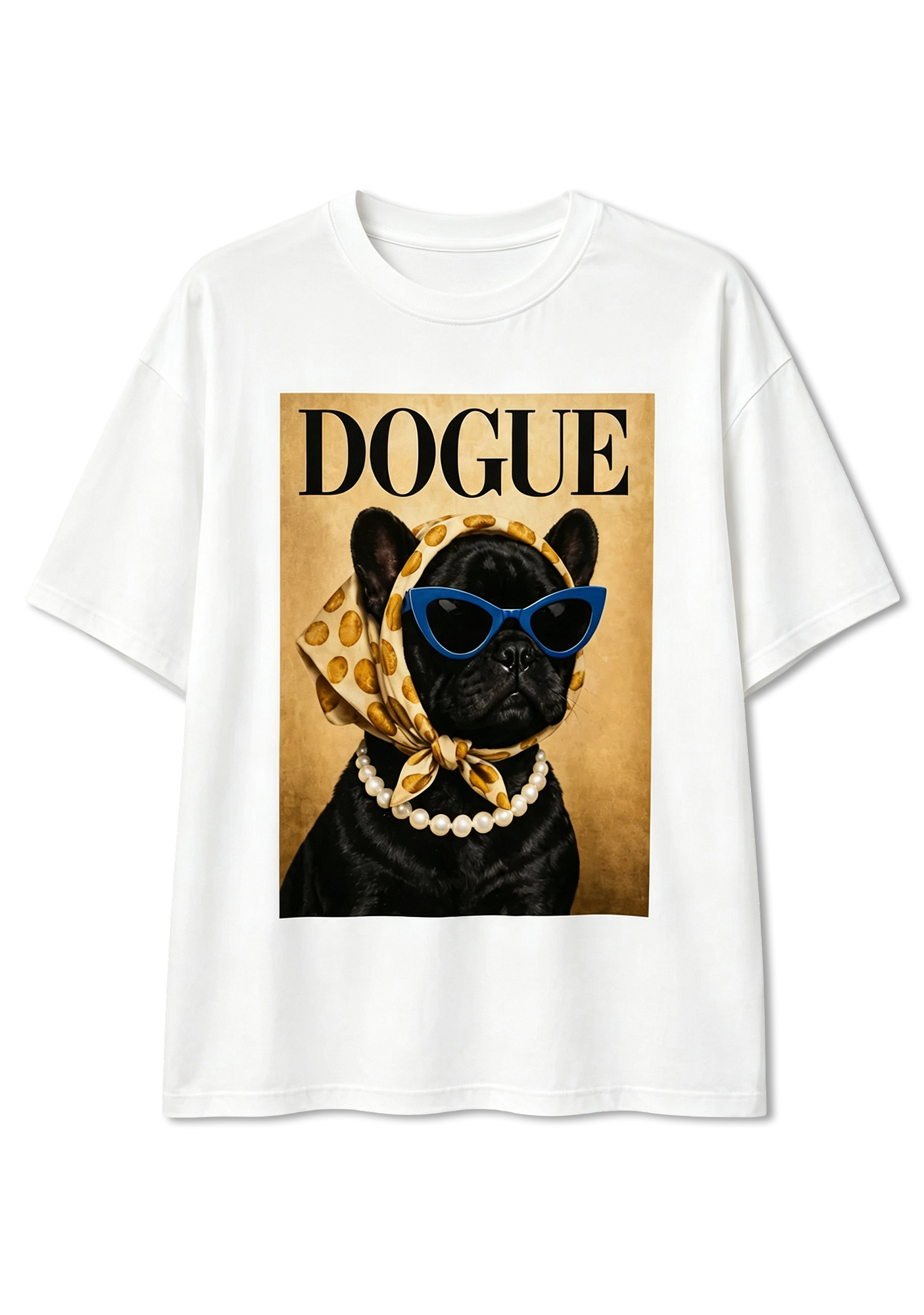 DOGUE Fashion French Bulldog Graphic T-Shirt