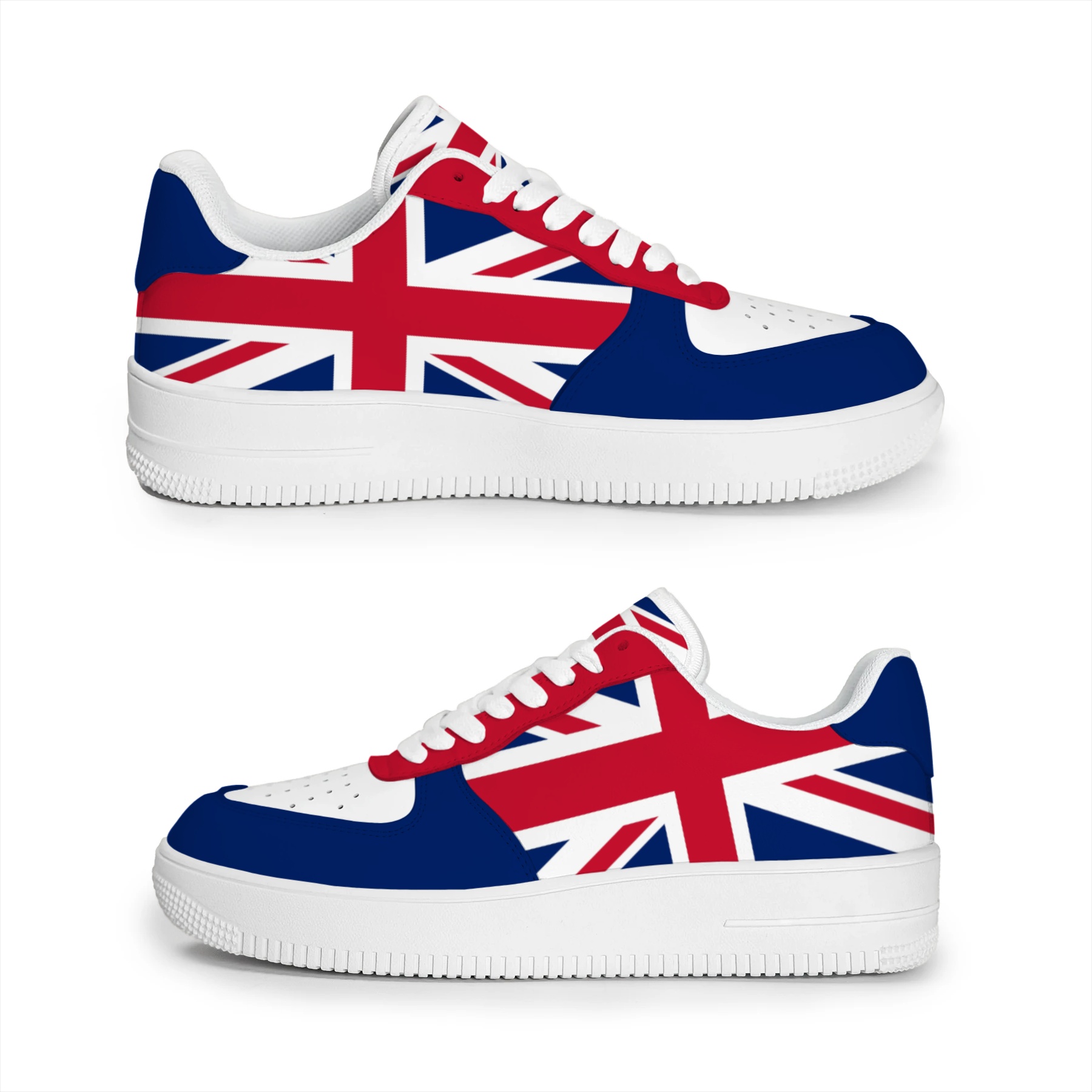 UK Union Flag Royal Coat of Arms Low Top Sneakers