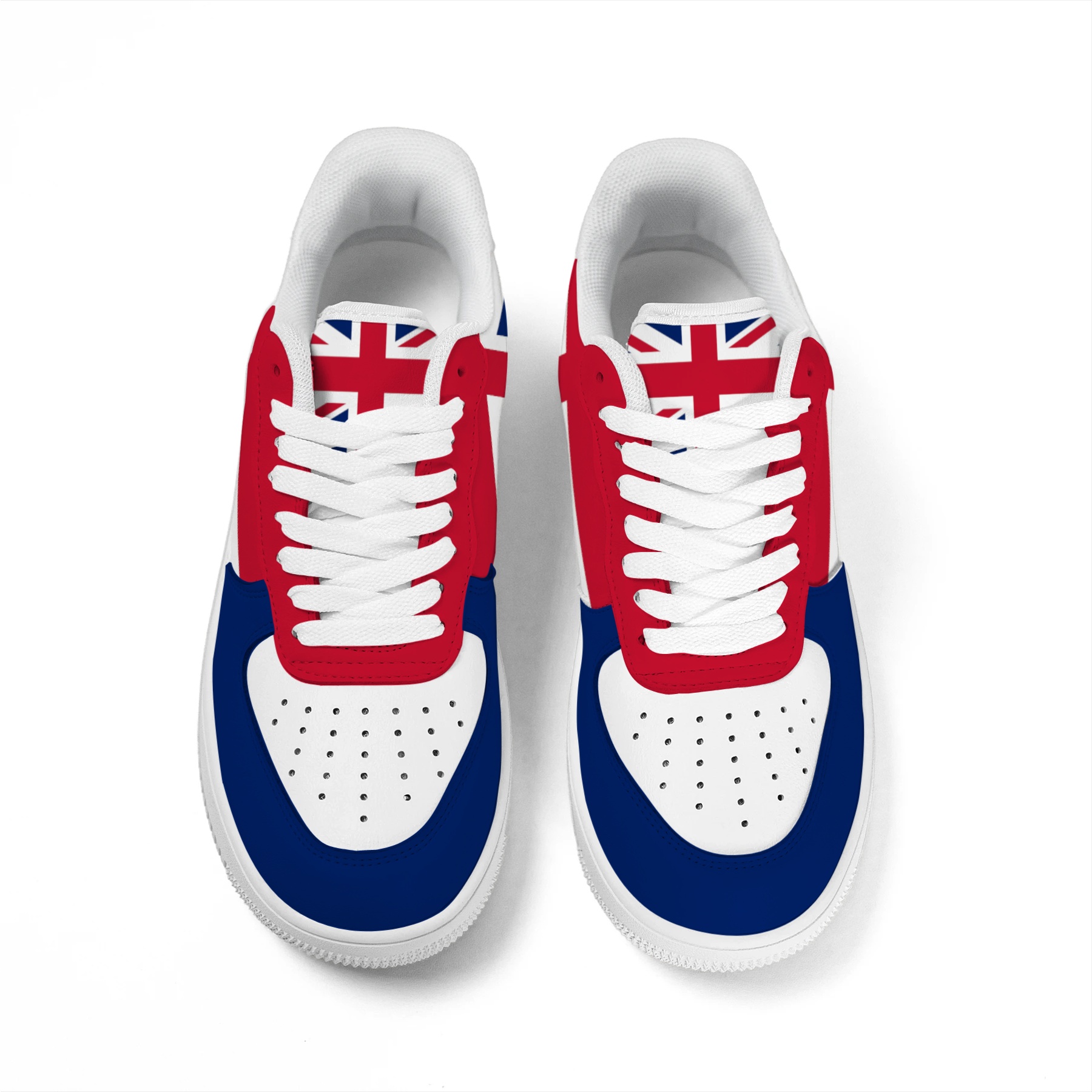 UK Union Flag Royal Coat of Arms Low Top Sneakers