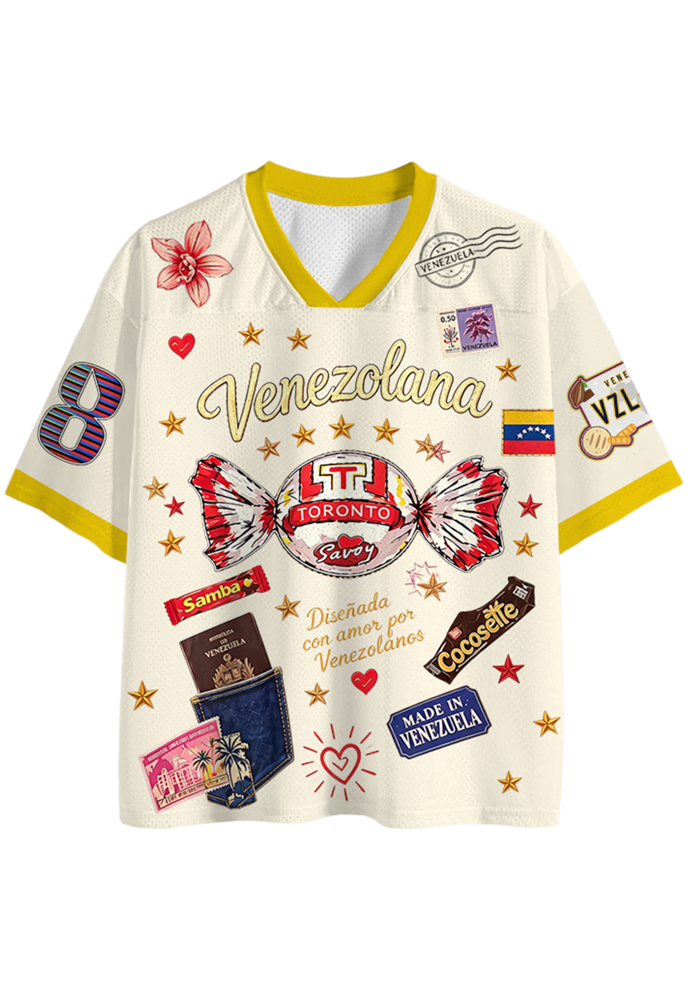 Venezolana Retro Candy Culture Mesh Jersey Shirt