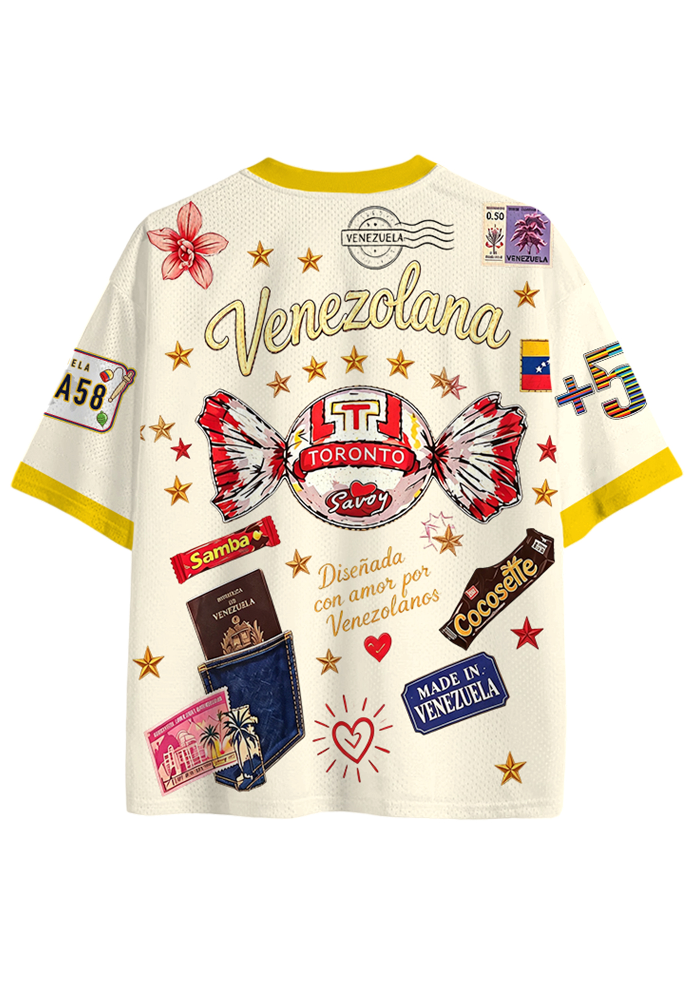 Venezolana Retro Candy Culture Mesh Jersey Shirt