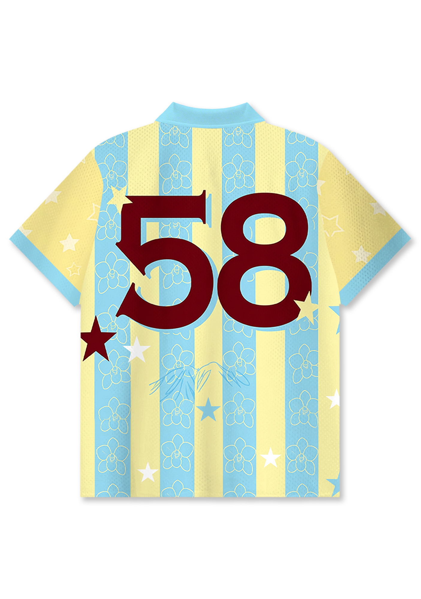 Venezuela Travel Stamp Star Graphic Collared Jersey Shirt