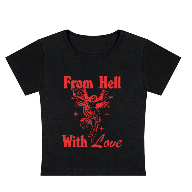 From Hell With Love Y2K Baby Tee