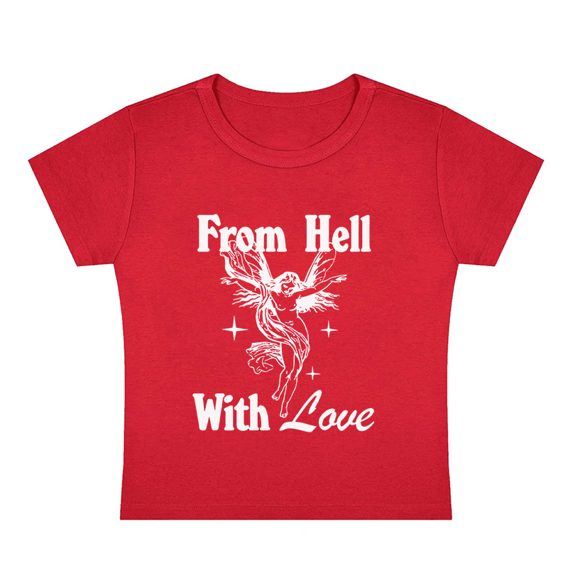 From Hell With Love Y2K Baby Tee