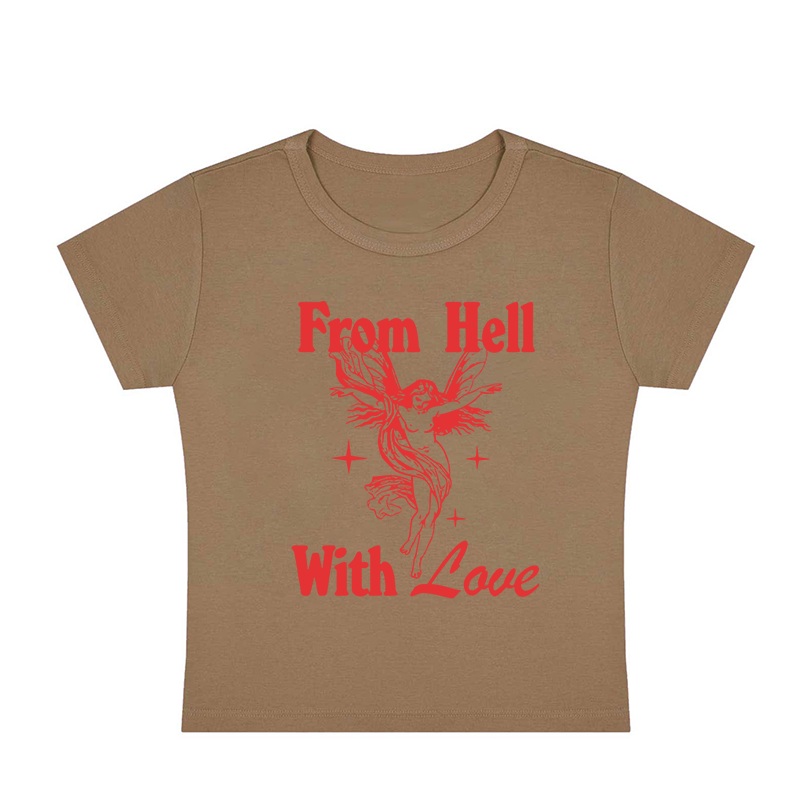 From Hell With Love Y2K Baby Tee