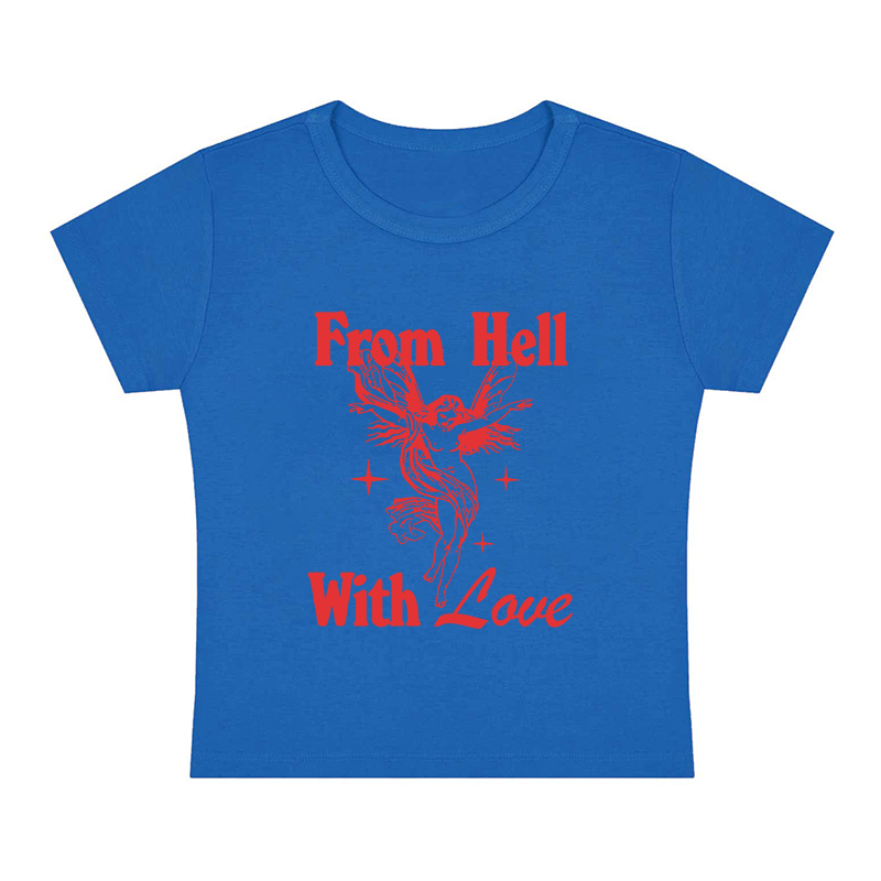 From Hell With Love Y2K Baby Tee