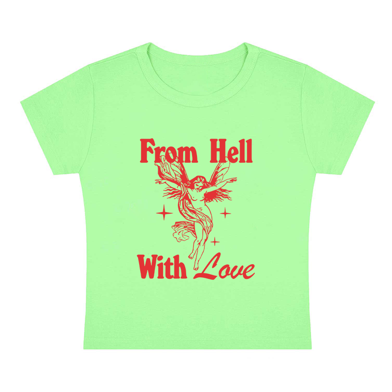 From Hell With Love Y2K Baby Tee