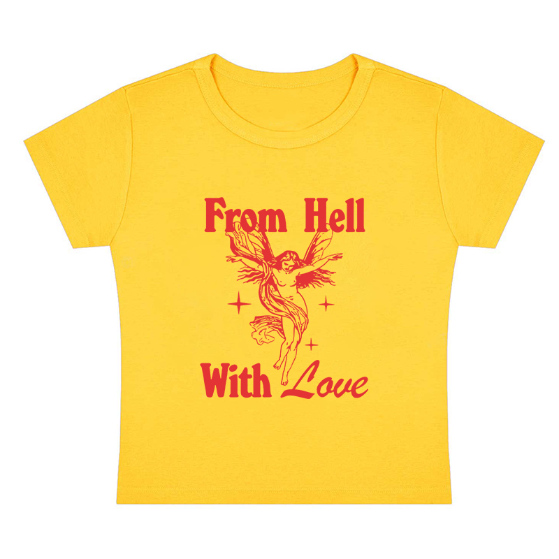 From Hell With Love Y2K Baby Tee