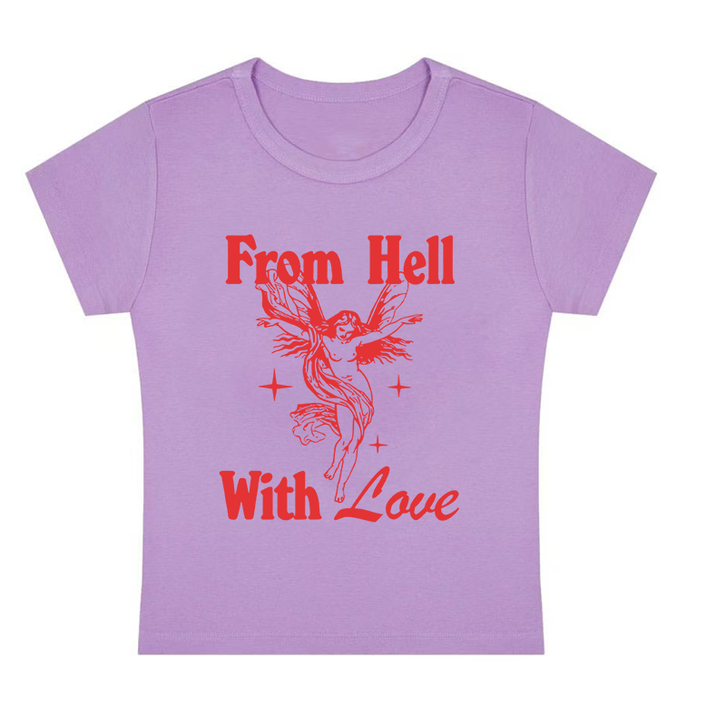 From Hell With Love Y2K Baby Tee