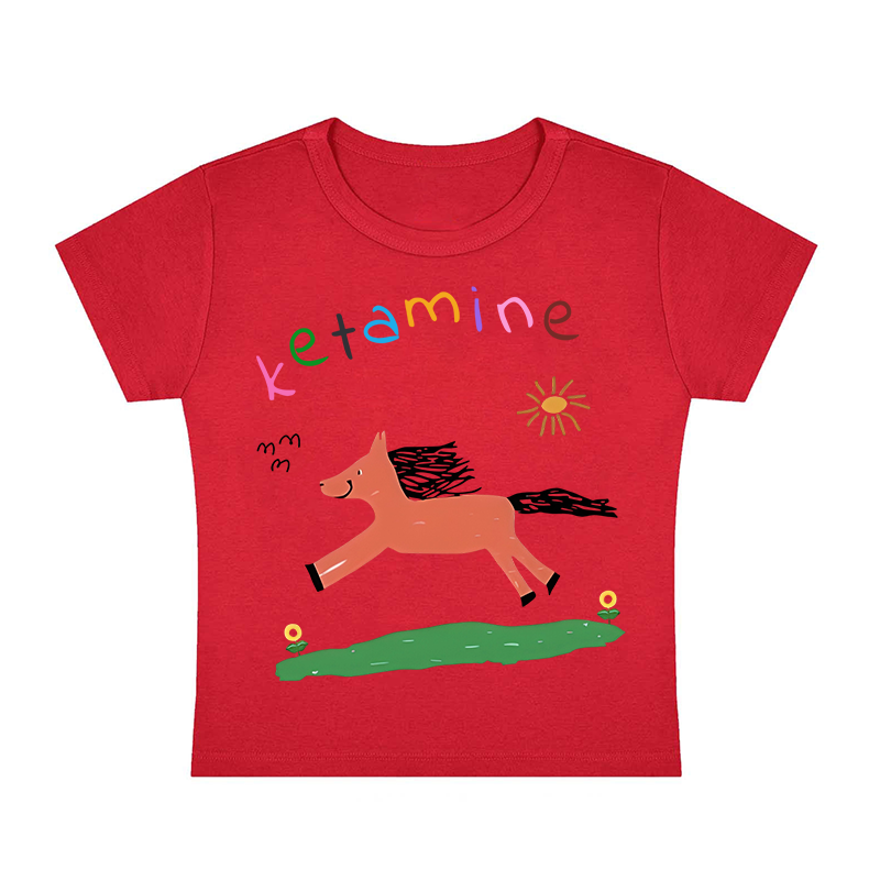 Pink Pony Y2K Baby Tee