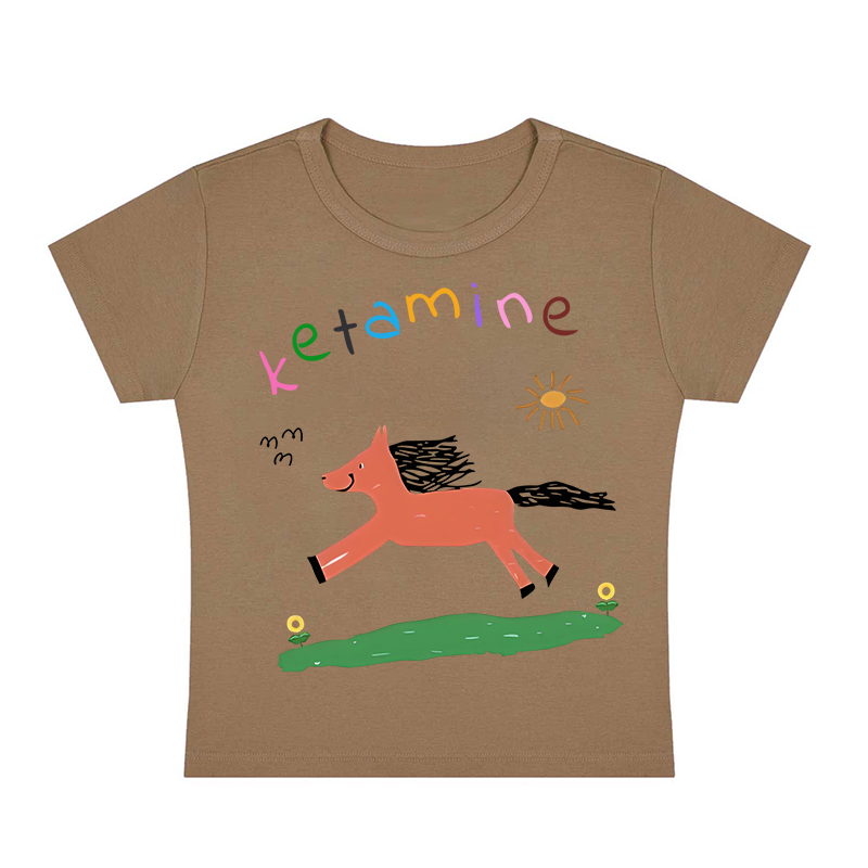 Pink Pony Y2K Baby Tee