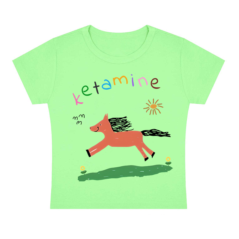 Pink Pony Y2K Baby Tee