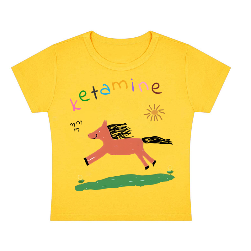 Pink Pony Y2K Baby Tee