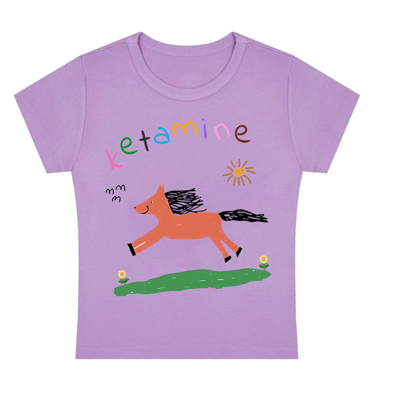 Pink Pony Y2K Baby Tee