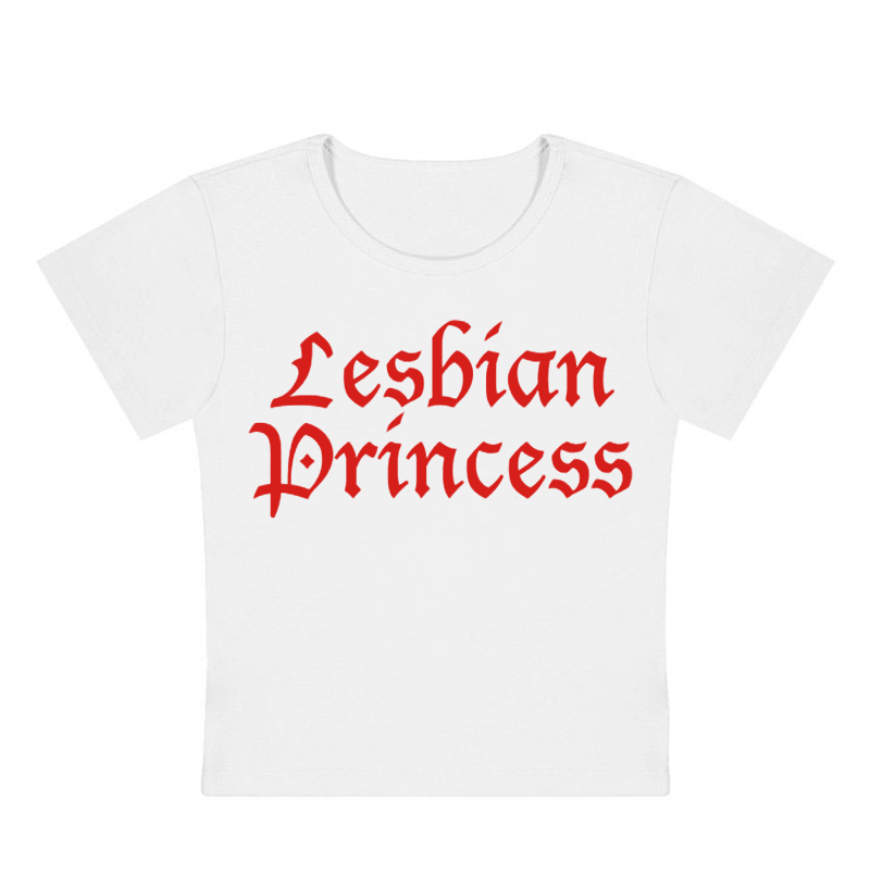 Lesbian Princess Y2K Baby Tee