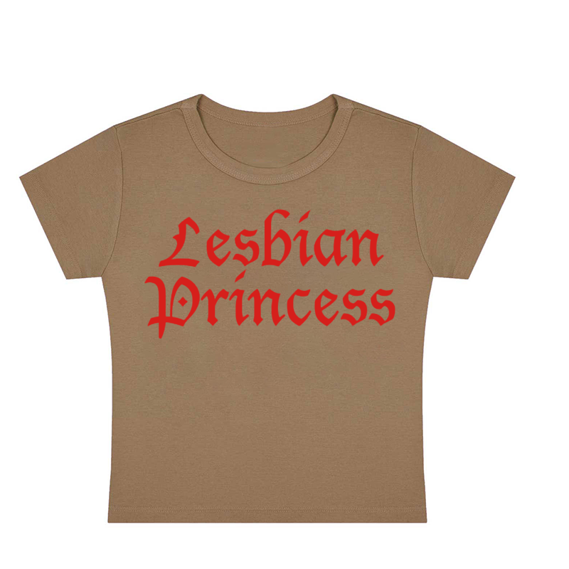 Lesbian Princess Y2K Baby Tee