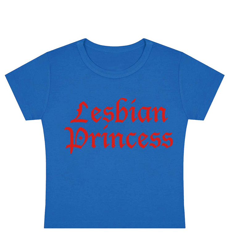 Lesbian Princess Y2K Baby Tee