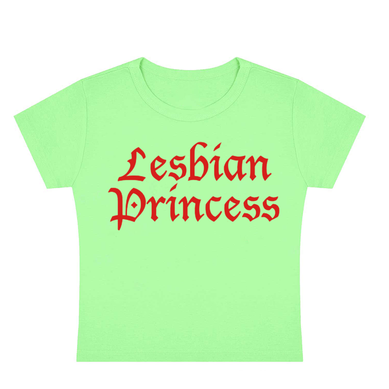 Lesbian Princess Y2K Baby Tee