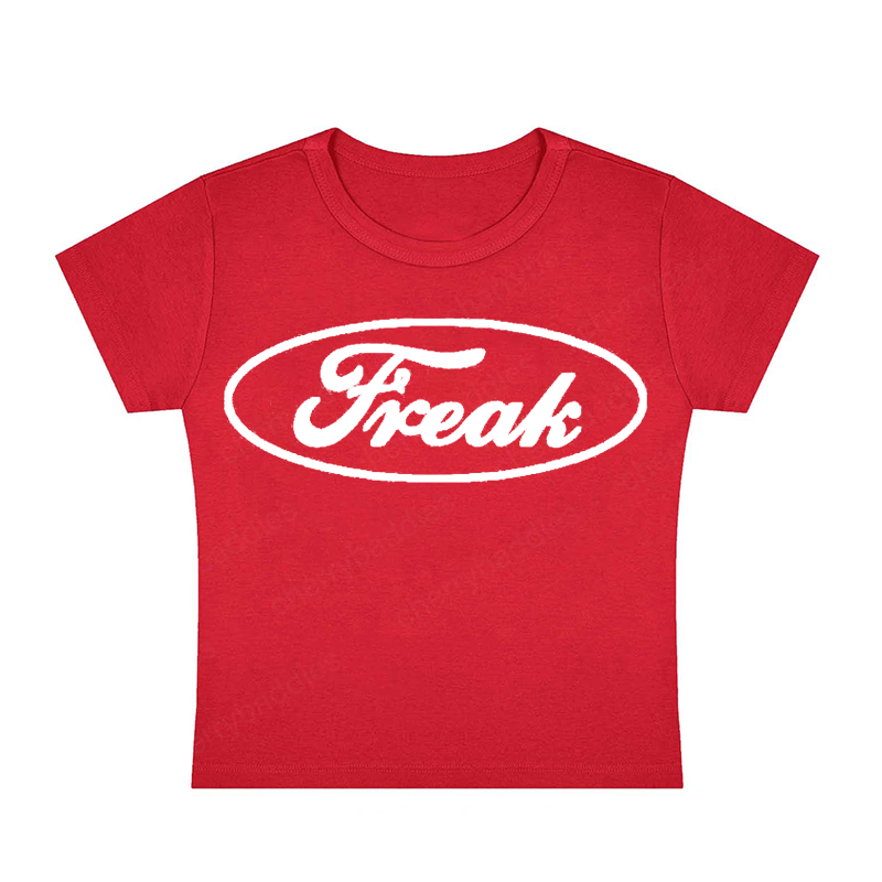 Oval Freak Y2K Baby Tee