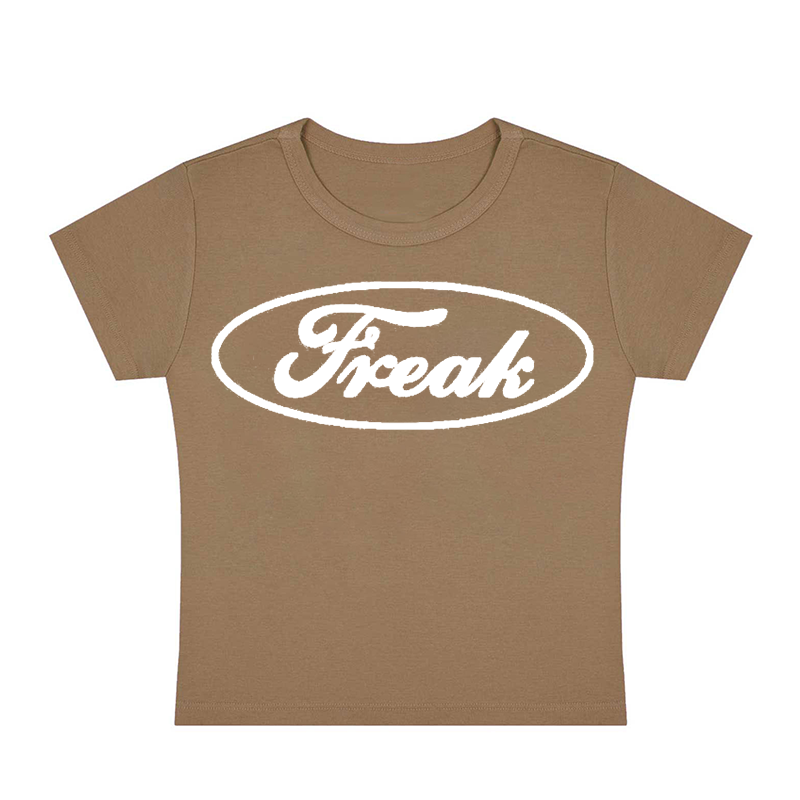 Oval Freak Y2K Baby Tee