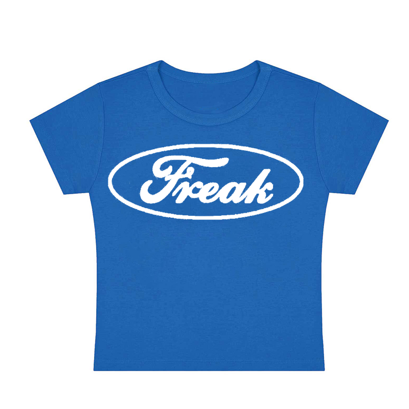 Oval Freak Y2K Baby Tee