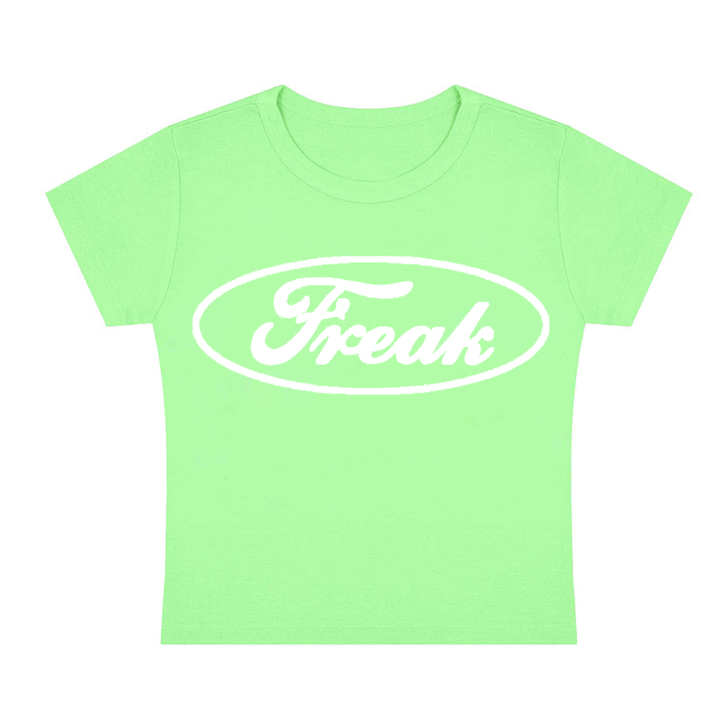 Oval Freak Y2K Baby Tee