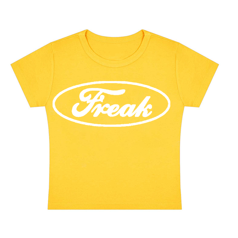 Oval Freak Y2K Baby Tee