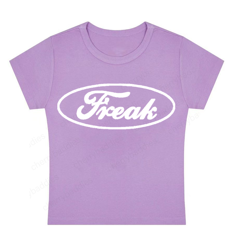Oval Freak Y2K Baby Tee