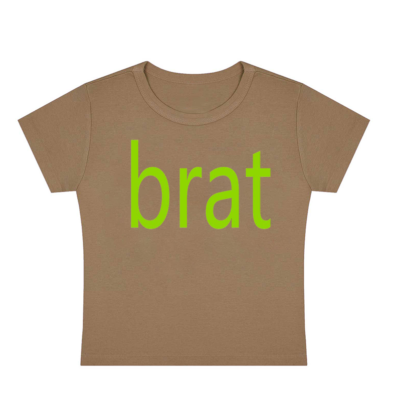 Green Brat Y2K Baby Tee