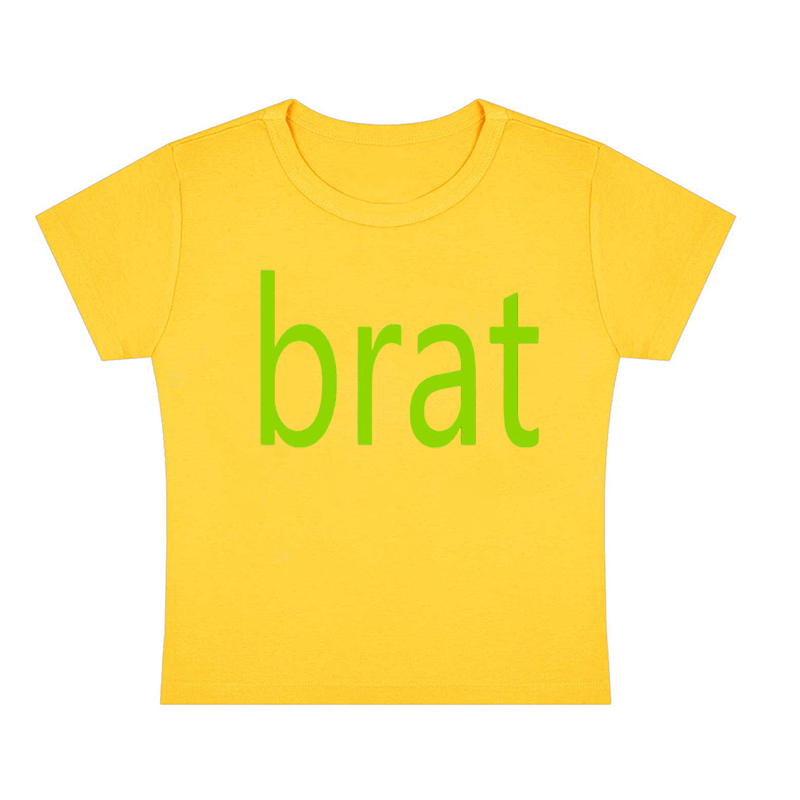 Green Brat Y2K Baby Tee