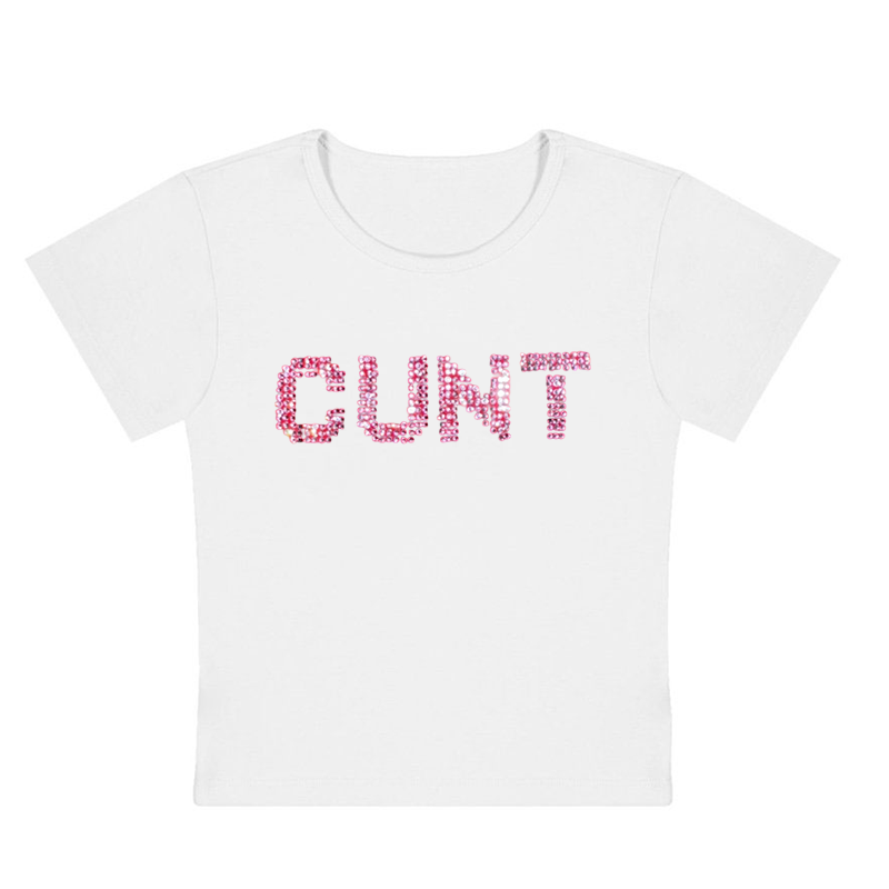 Diamonds Cxxt Y2K Baby Tee