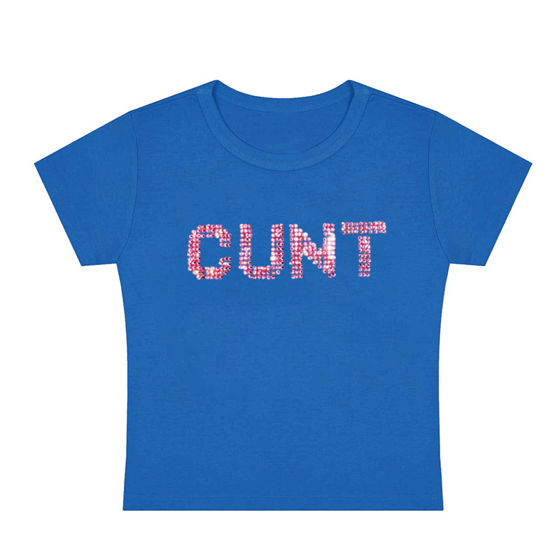 Diamonds Cxxt Y2K Baby Tee