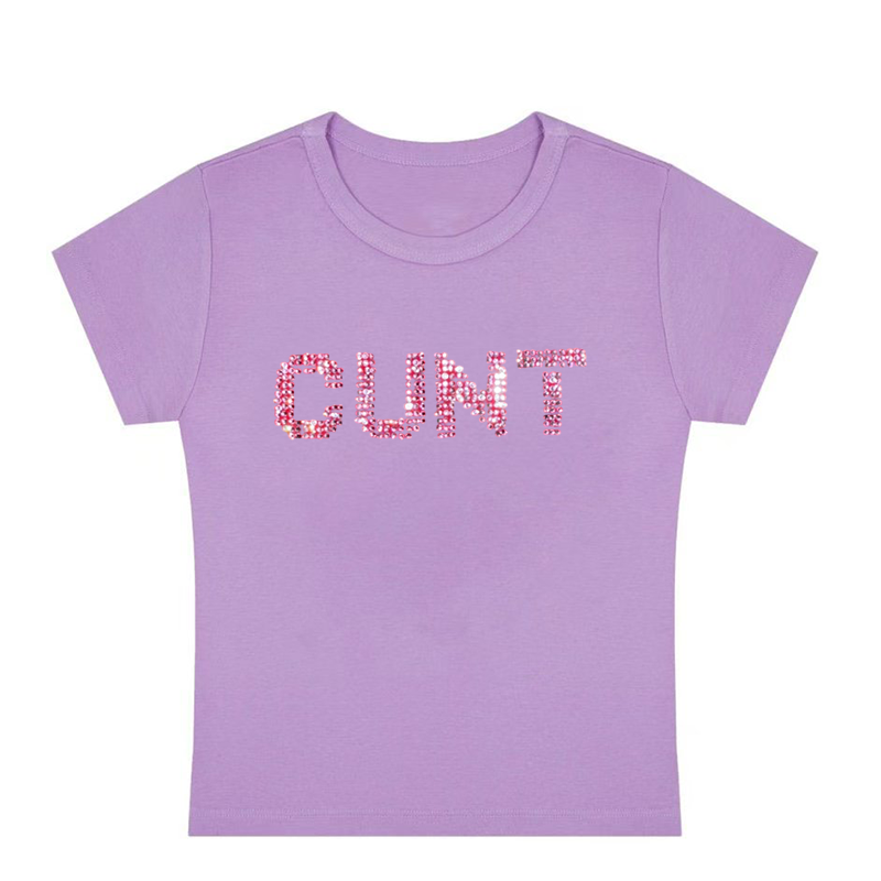 Diamonds Cxxt Y2K Baby Tee