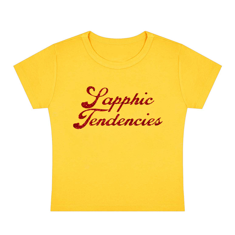 Sapphic Tendencies Y2K Baby Tee