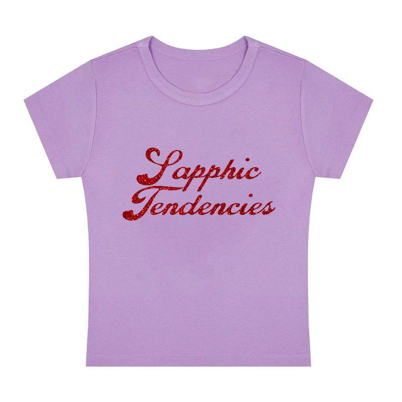 Sapphic Tendencies Y2K Baby Tee