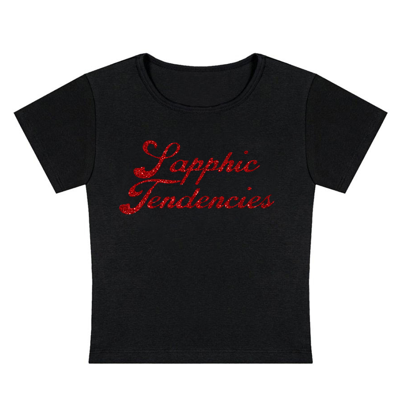 Sapphic Tendencies Y2K Baby Tee