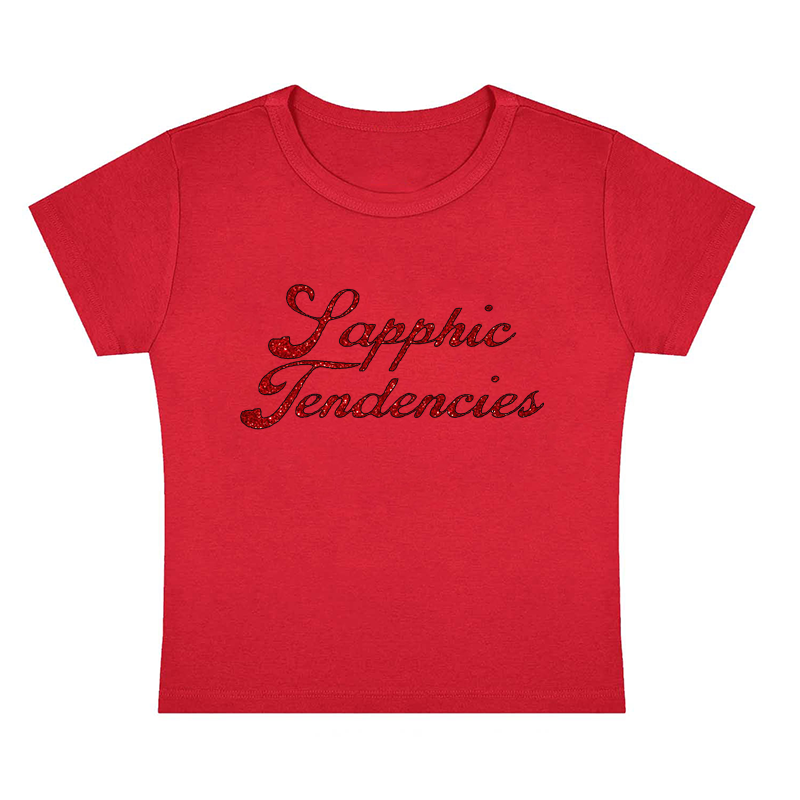 Sapphic Tendencies Y2K Baby Tee