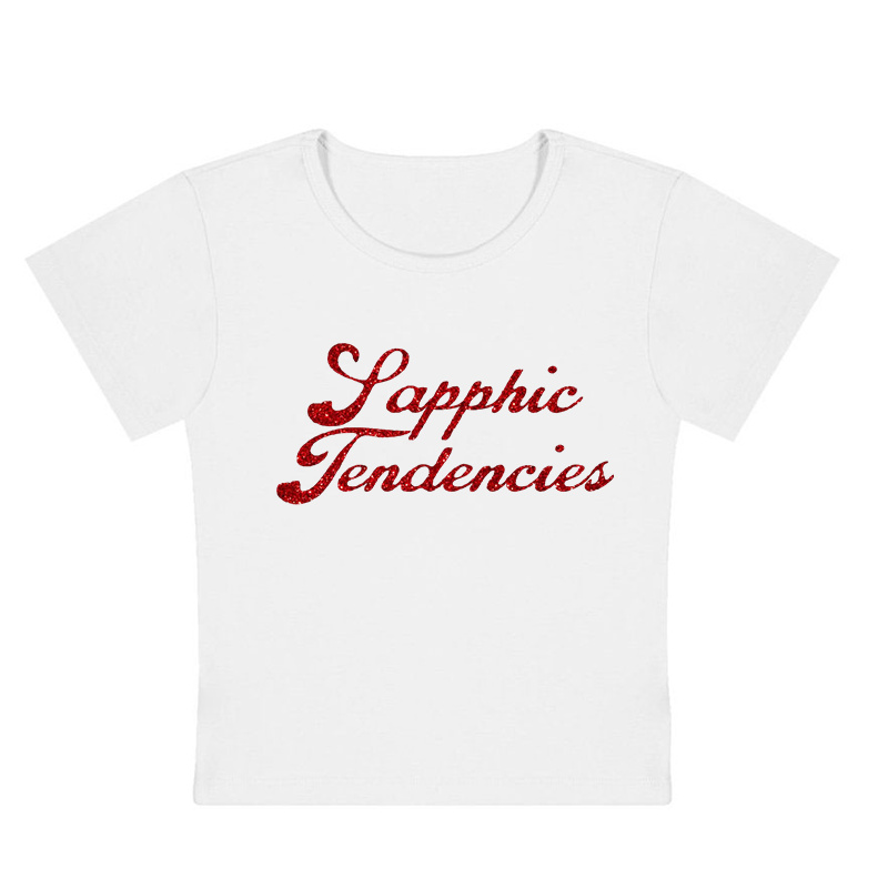 Sapphic Tendencies Y2K Baby Tee
